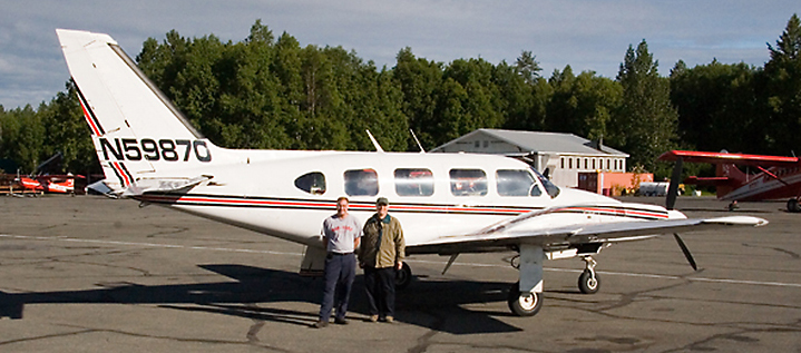 Piper Navajo at Denali